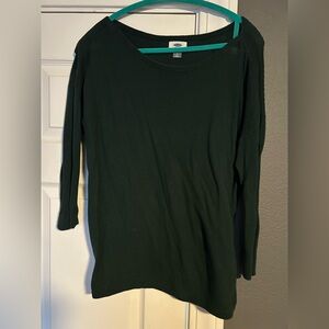 Old Navy Dark Green Long Sleeve Top